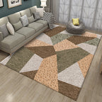 Contemporary Color Block Line Print Rug Multicolor Novelty Rug Polyester Washable Area Rug for Living Room