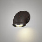 Iron Black Surface Wall Sconce Water Pipe/Cage/Fist-shaped 1-Bulb Industrial Style Wall Mounted Light Fixture