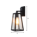 Iron Black Surface Wall Sconce Water Pipe/Cage/Fist-shaped 1-Bulb Industrial Style Wall Mounted Light Fixture