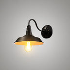 Iron Black Surface Wall Sconce Water Pipe/Cage/Fist-shaped 1-Bulb Industrial Style Wall Mounted Light Fixture
