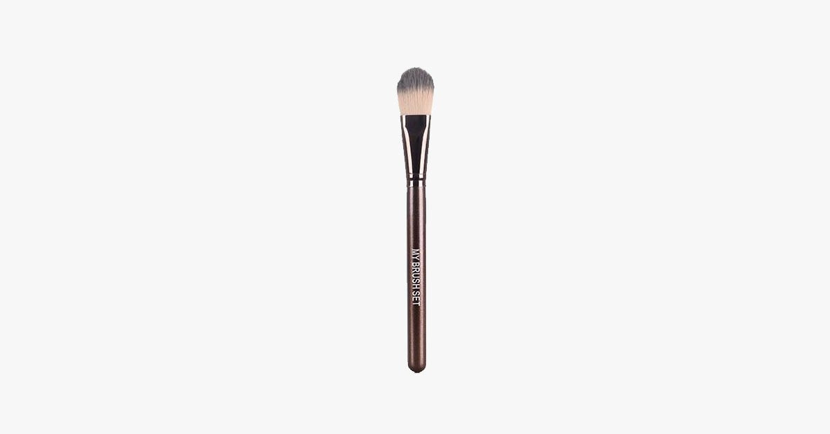 Foundation Brush with highly versatile shape for sponge puff - Soft, gentle, and perfect blending brush