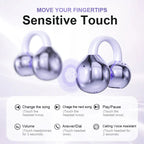AI Translation Open Ear Clip Bluetooth Headphones