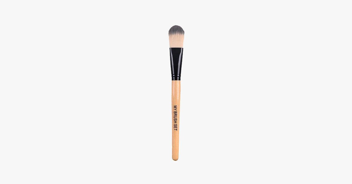 Foundation Brush with highly versatile shape for sponge puff - Soft, gentle, and perfect blending brush