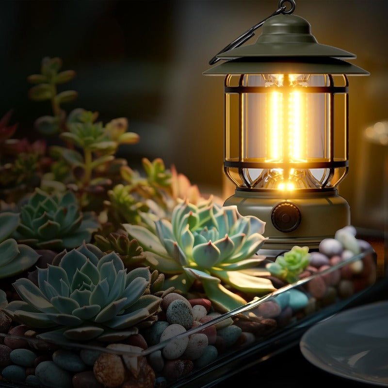 Rechargeable Retro LED Camping Lantern
