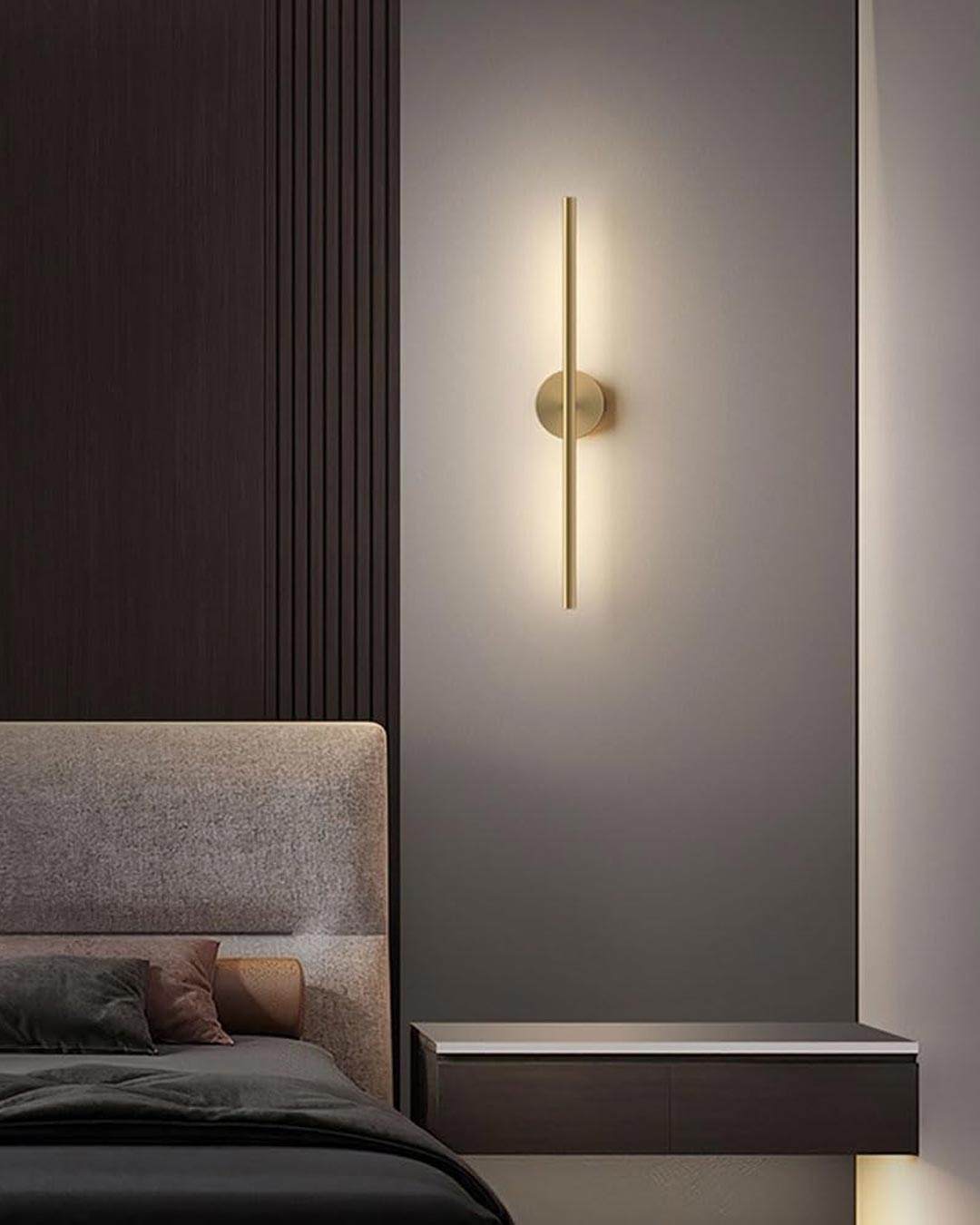 Modern Linear LED Wall Lamp - Gold
