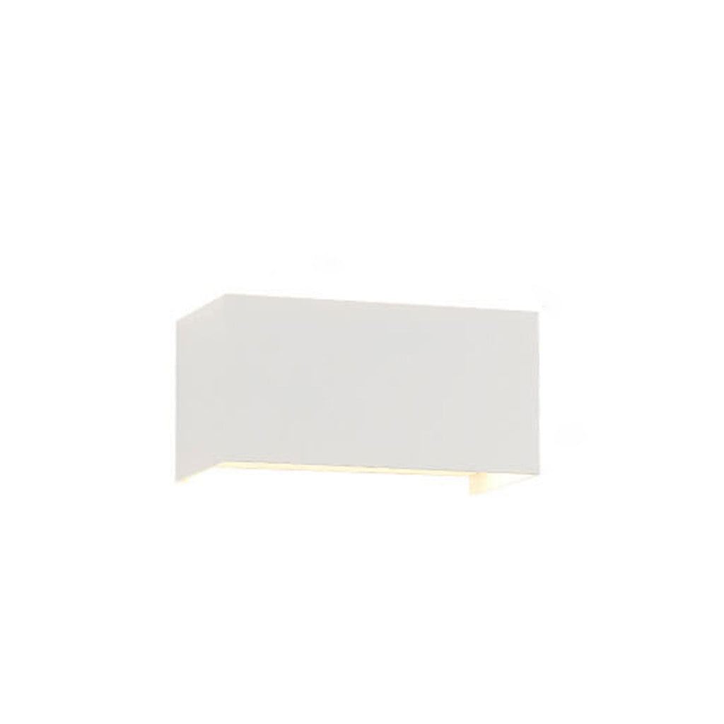 Modern waterproof rectangular LED wall light for outdoor use with up and down lighting