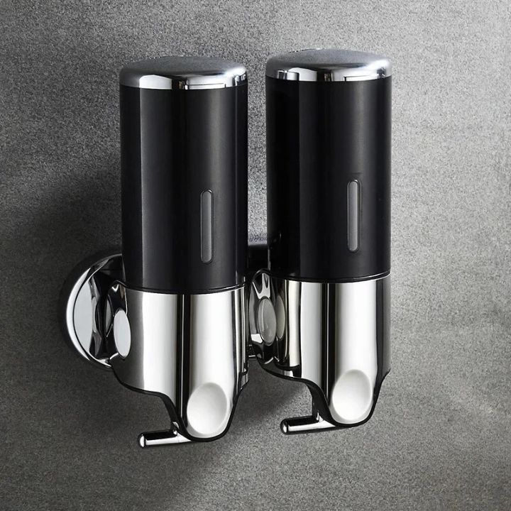 Wall Mounted Soap Dispenser | SudsStation Bathroom Organizer | Stainless Steel & ABS | 16.9 fl oz | Set of 1–3