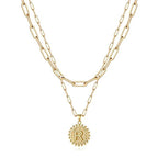 Golden Initial Necklaces for Women