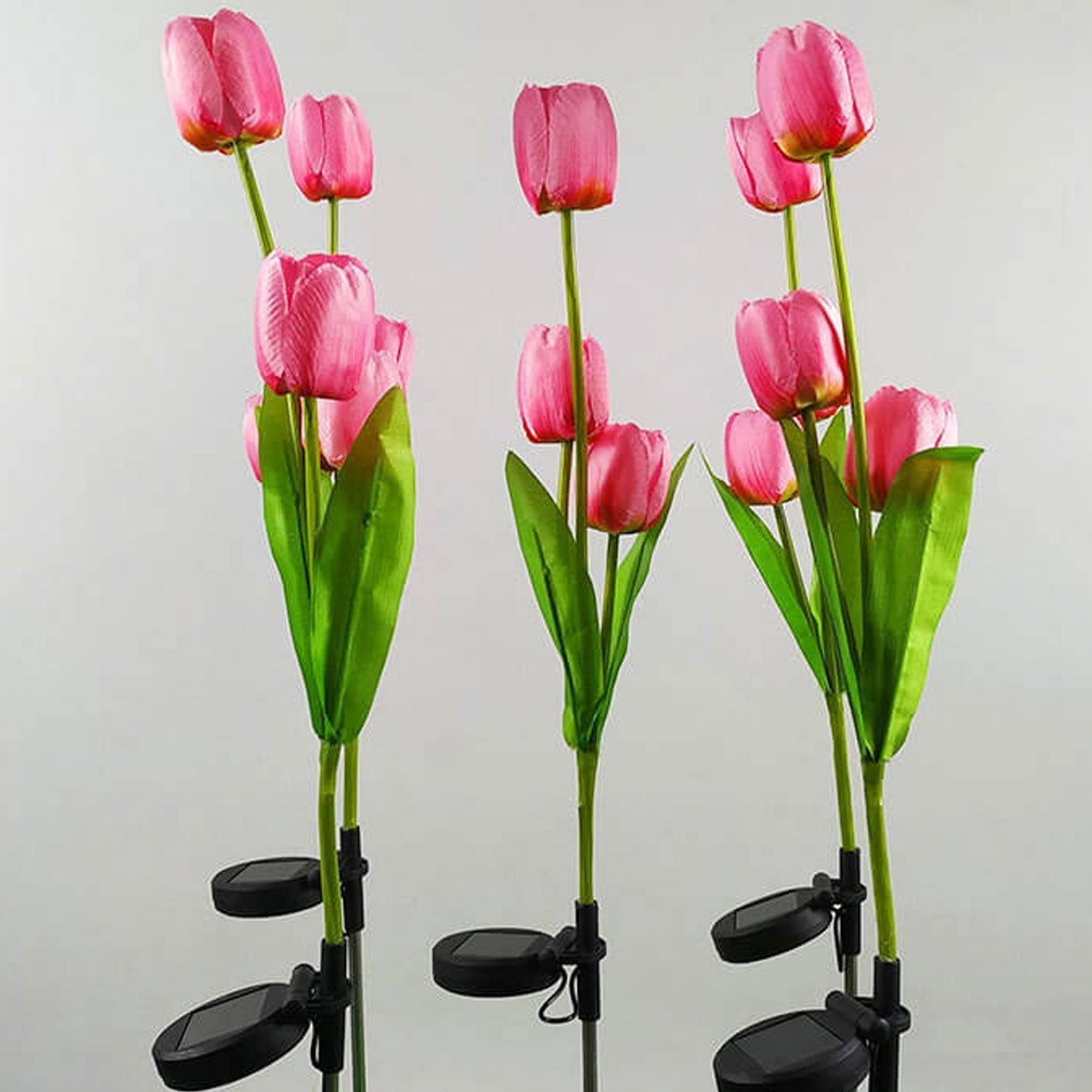 Solar Tulip Lawn Light Outdoor Garden LED Tulip Flower Light Ground Stake Landscape Light