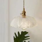 OpulentGlow Pendant – Elegant Glass Hanging Lamp