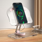 Folding transparent acrylic tablet stand