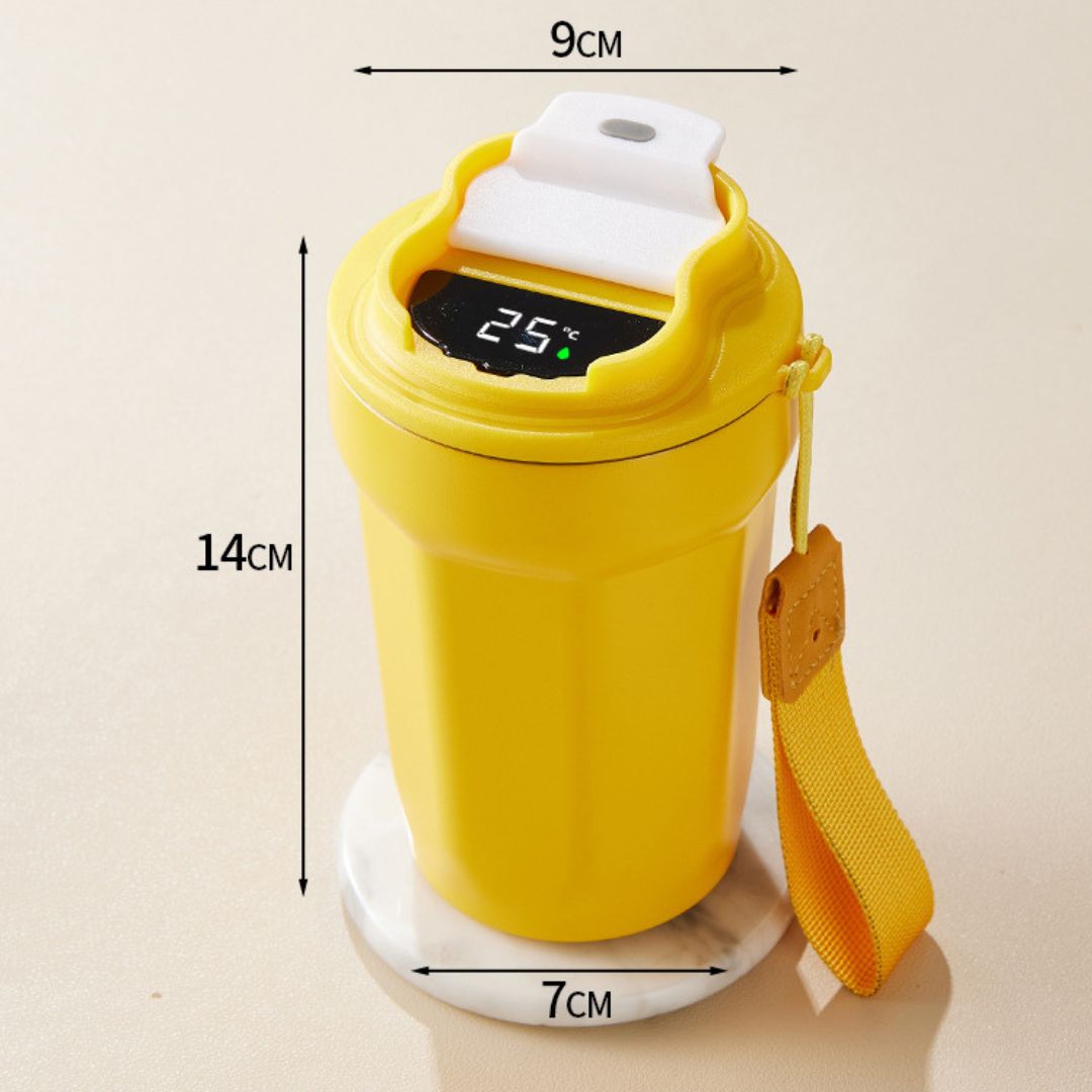 Stainless Steel Coffee Mug with LED Temperature Display 450 ML