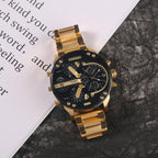 Stainless Steel Chronograph Quartz Watch