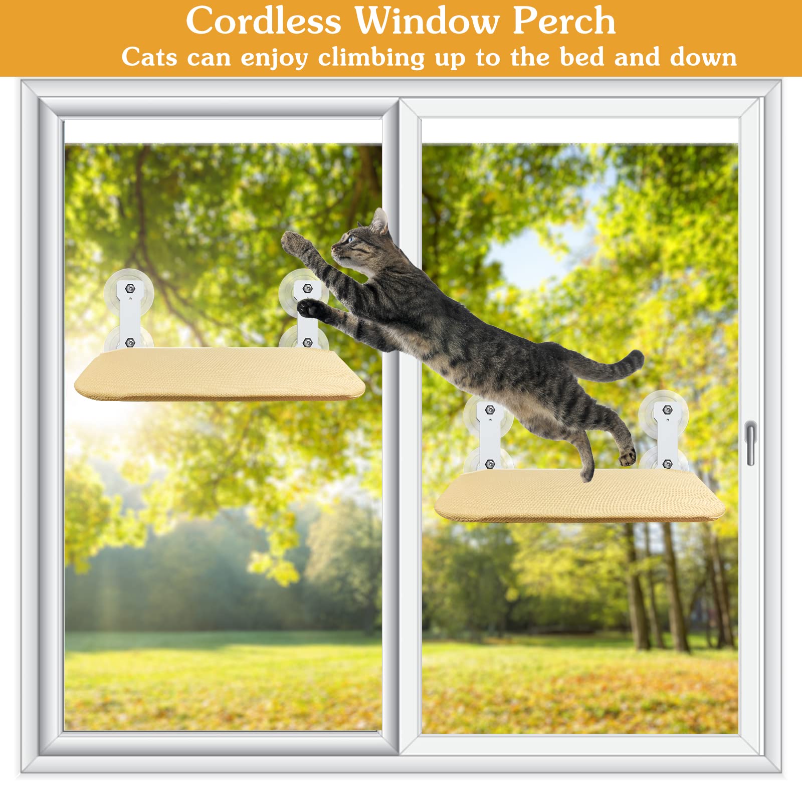 Foldable Cat Hammock Suction Cup Cat Hammock