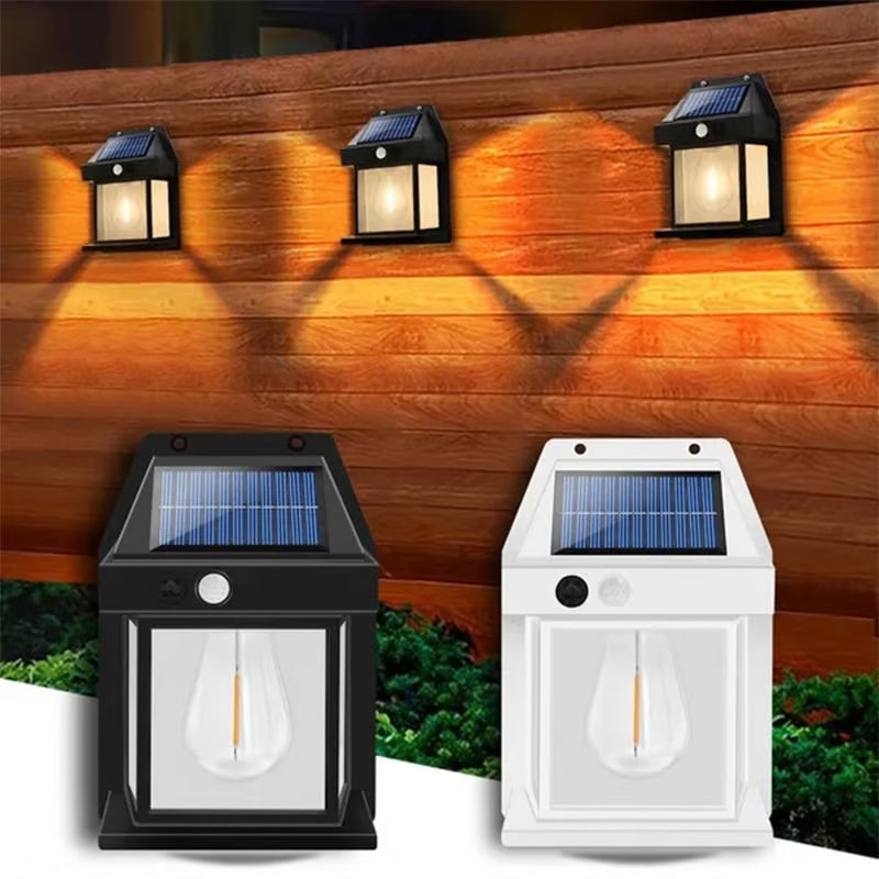 Elegant Outdoor Solar Wall Light with Motion Sensor