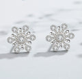 Silver Snowflake Earrings