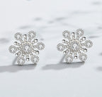 Silver Snowflake Earrings