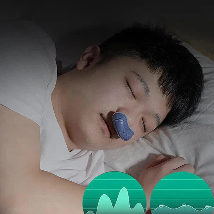 Microelectronic CPAP device against snoring