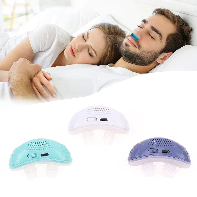 Microelectronic CPAP device against snoring