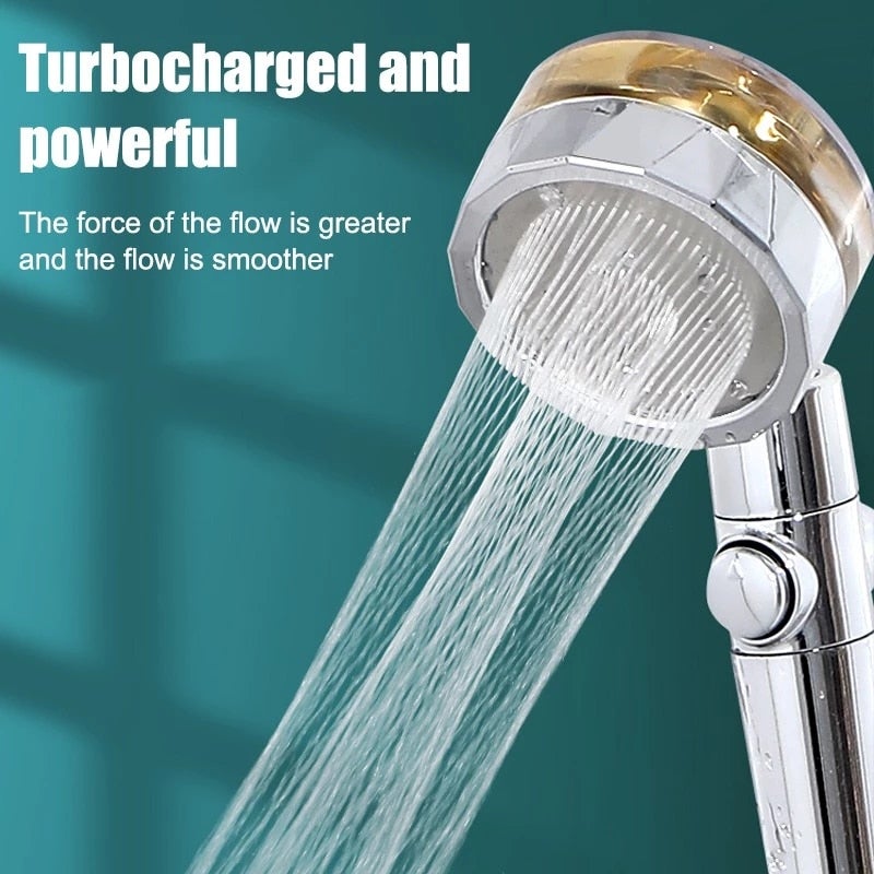 Ober® Water-saving Flow 360° swiveling high-pressure shower, with luxurious packaging