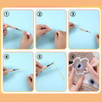 Stick and punch needle