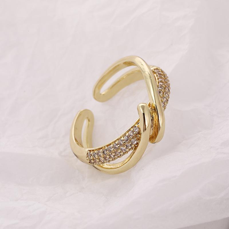 Vintage gold-plated adjustable ring