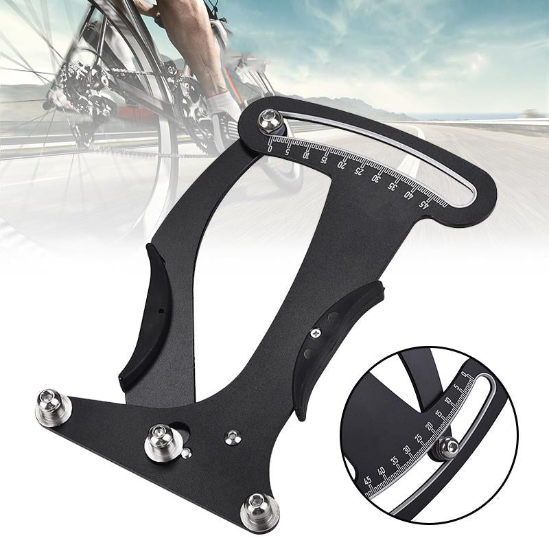 Bicycle spoke tension meter measuring tool