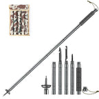 Multifunctional collapsible hiking pole