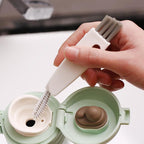 Cup lid cleaning brush