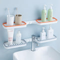 Rotating Drill-Free Bathroom Corner Shelf