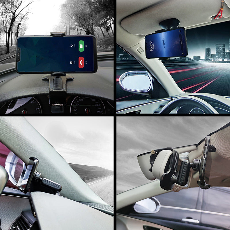 360-Degree Rotating Car Dashboard Phone Holder
