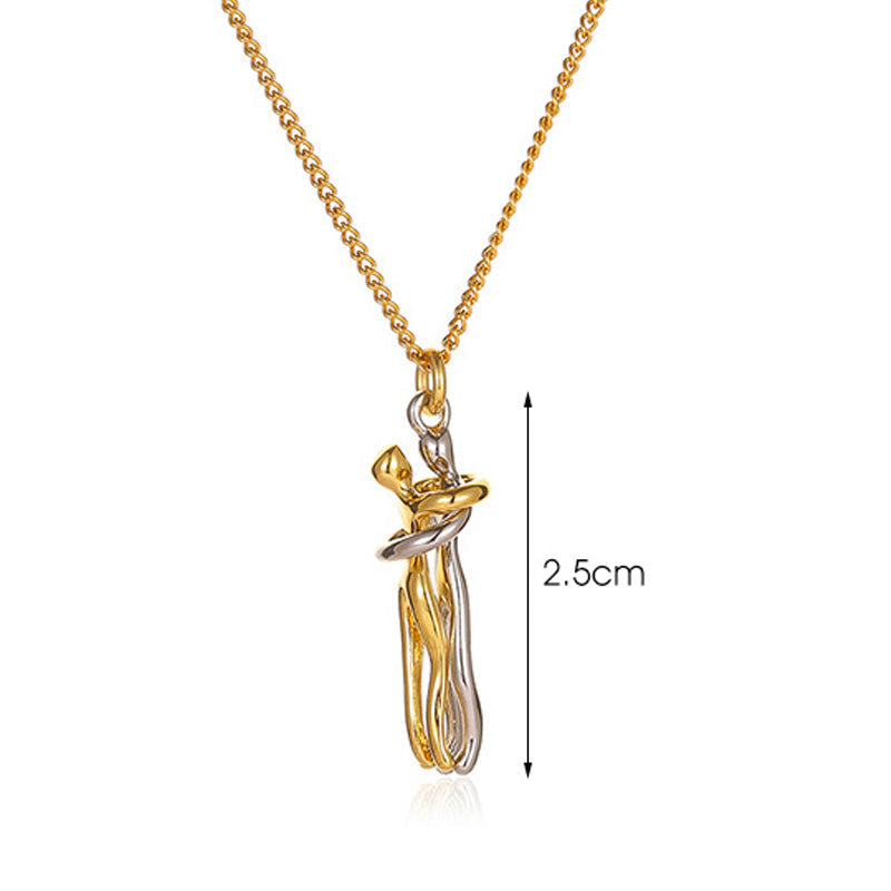 The perfect gift for the beloved-Hug necklace