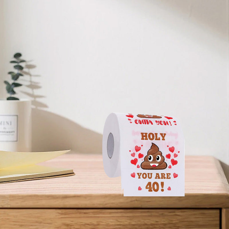 Poop Happy Birthday Printed Toilet Paper