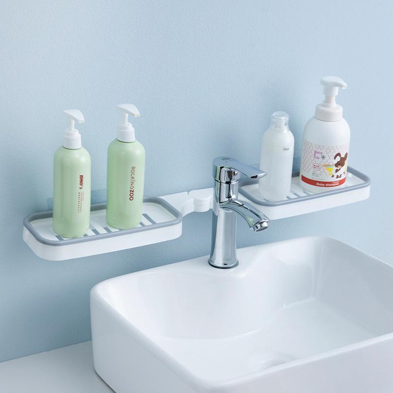 Rotating Bathroom Corner Shelf with Tool-Free Installation and 7 kg Capacity