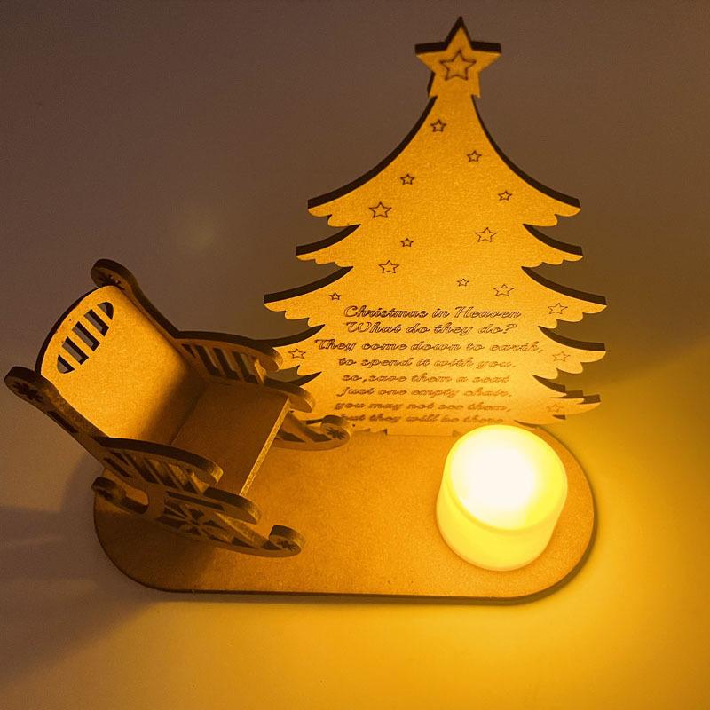 Christmas memorial candles ornament to remember loved ones