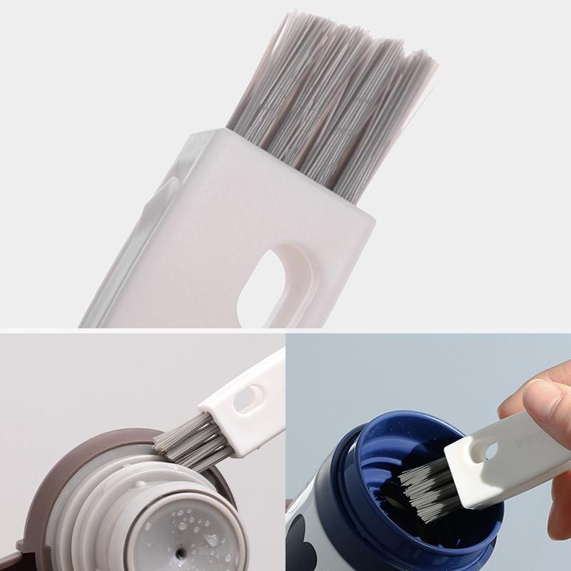 Cup lid cleaning brush
