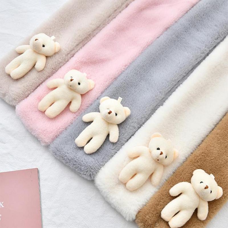 Cute Bear Plush Bib for Adults and Children