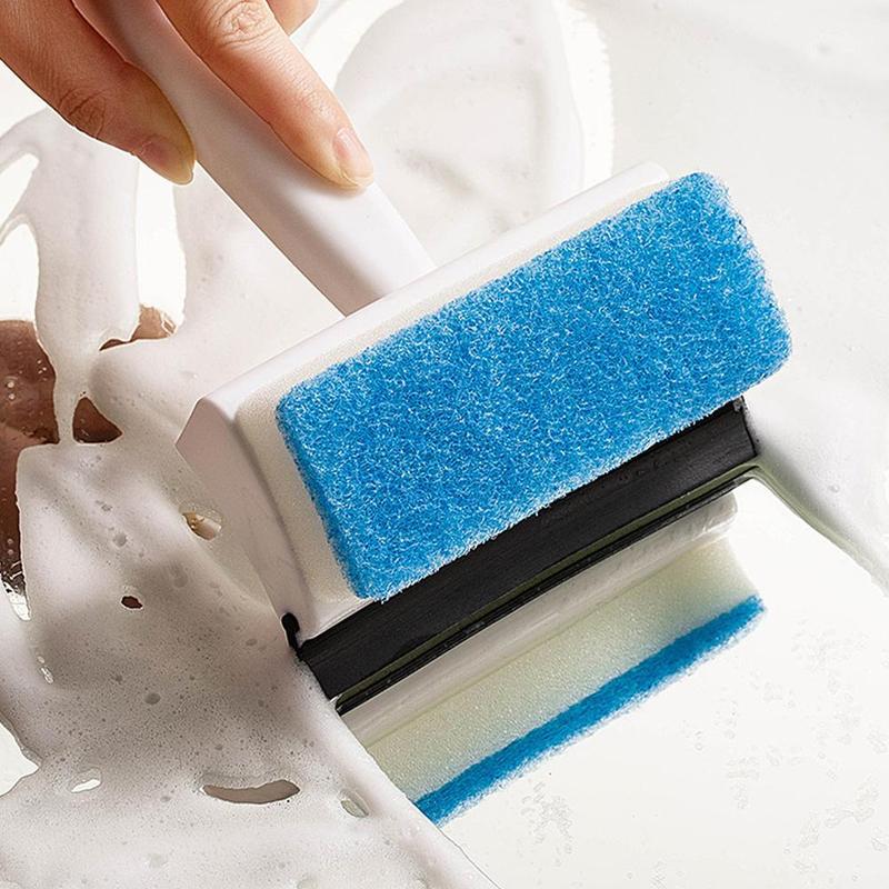 Double-sided window cleaning brush