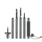 Multifunctional collapsible hiking pole