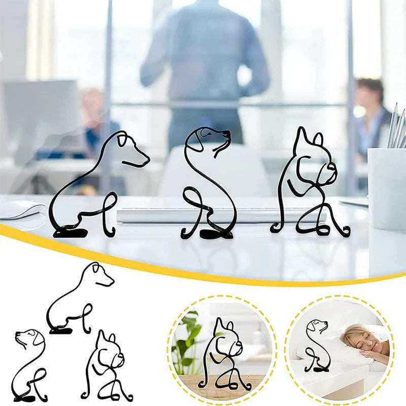 Dog Art Sculpture Home Decoration
