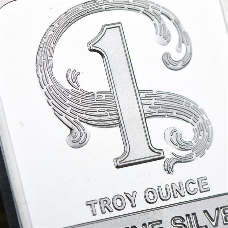 Fine silver-plated bar coin collection