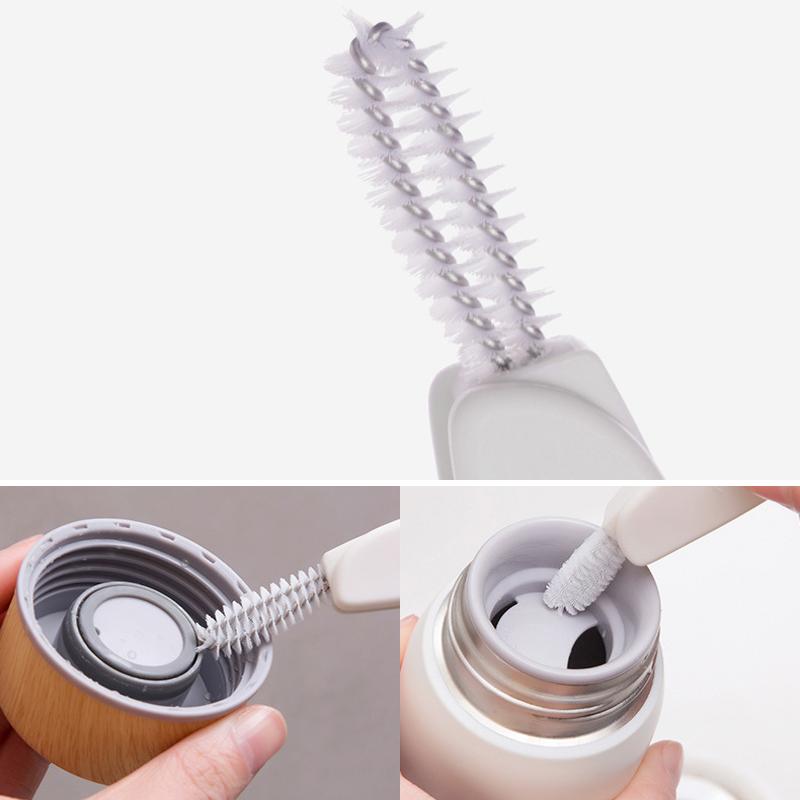 Cup lid cleaning brush