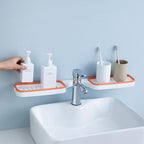 Bathroom 180° Rotatable Corner Punch-Free Rack