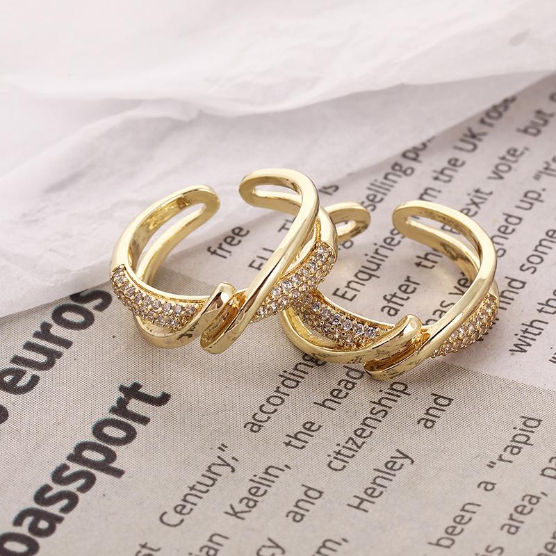 Vintage gold-plated adjustable ring