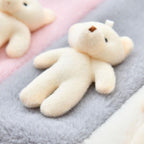 Cute Bear Plush Bib for Adults and Children