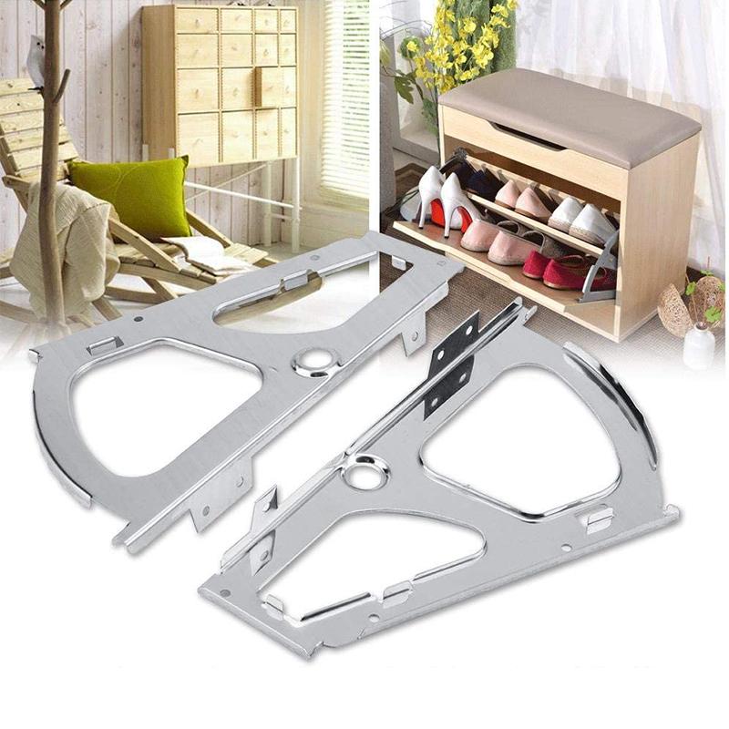 Shoe cabinet hinges folding frame