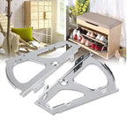 Shoe cabinet hinges folding frame