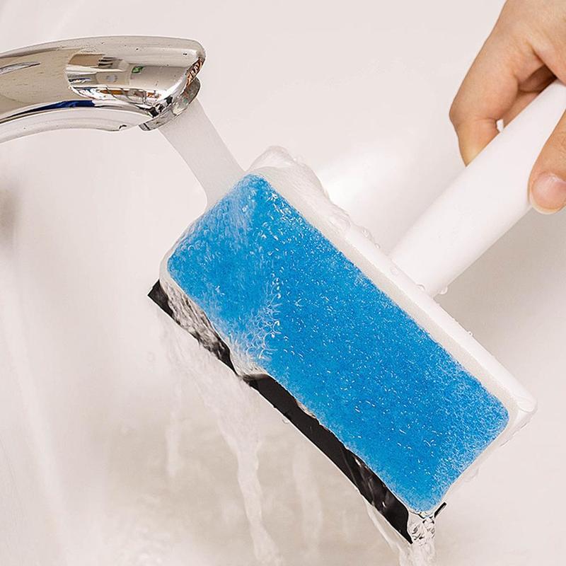 Double-sided window cleaning brush