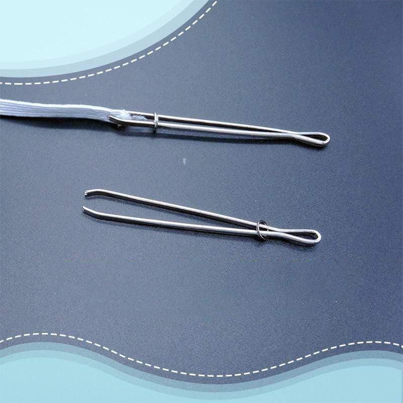 Elastic band rope carrying threading tool