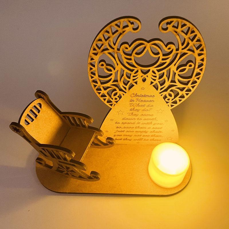 Christmas memorial candles ornament to remember loved ones